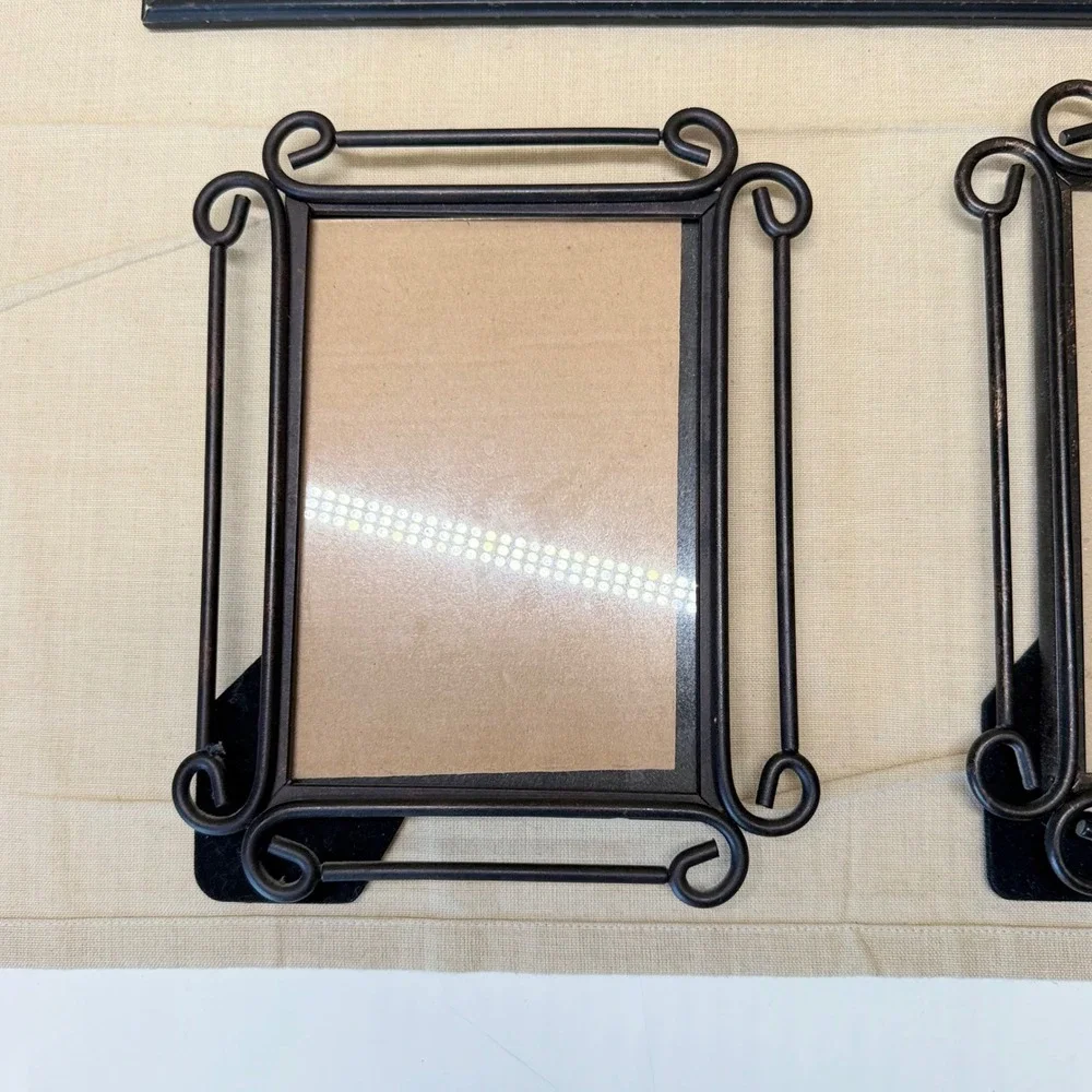 Vintage 5x7 Black Scroll Picture Frames Set Love Is Lovely Let It Grow Decor